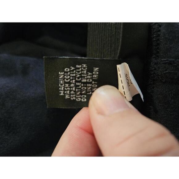 INC International Concepts Size 12 Navy blue faux suede skinny pants - Picture 4 of 4